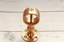 Load image into Gallery viewer, 30mm Polished Brass Open Bracket with cross screw
