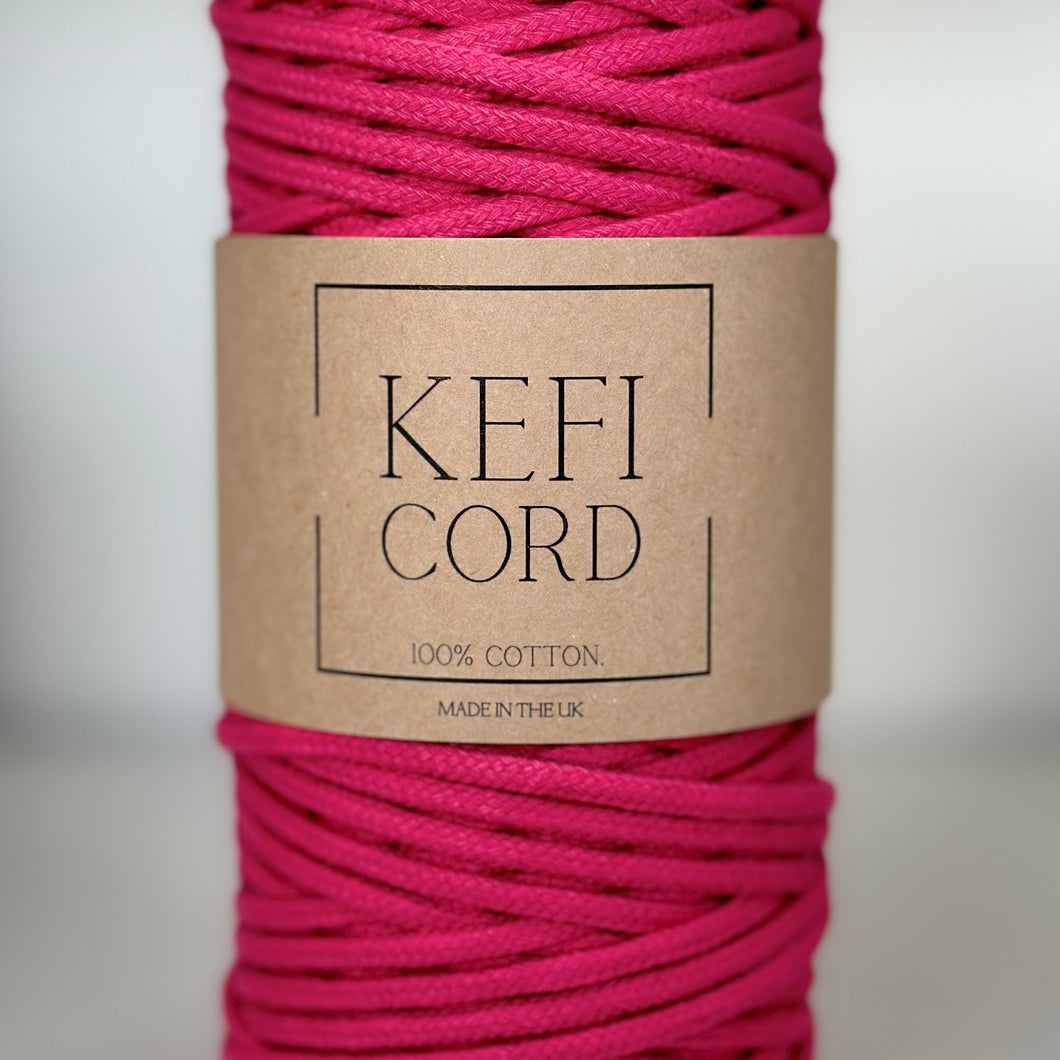 Bright Pink Braided Kefi Cord