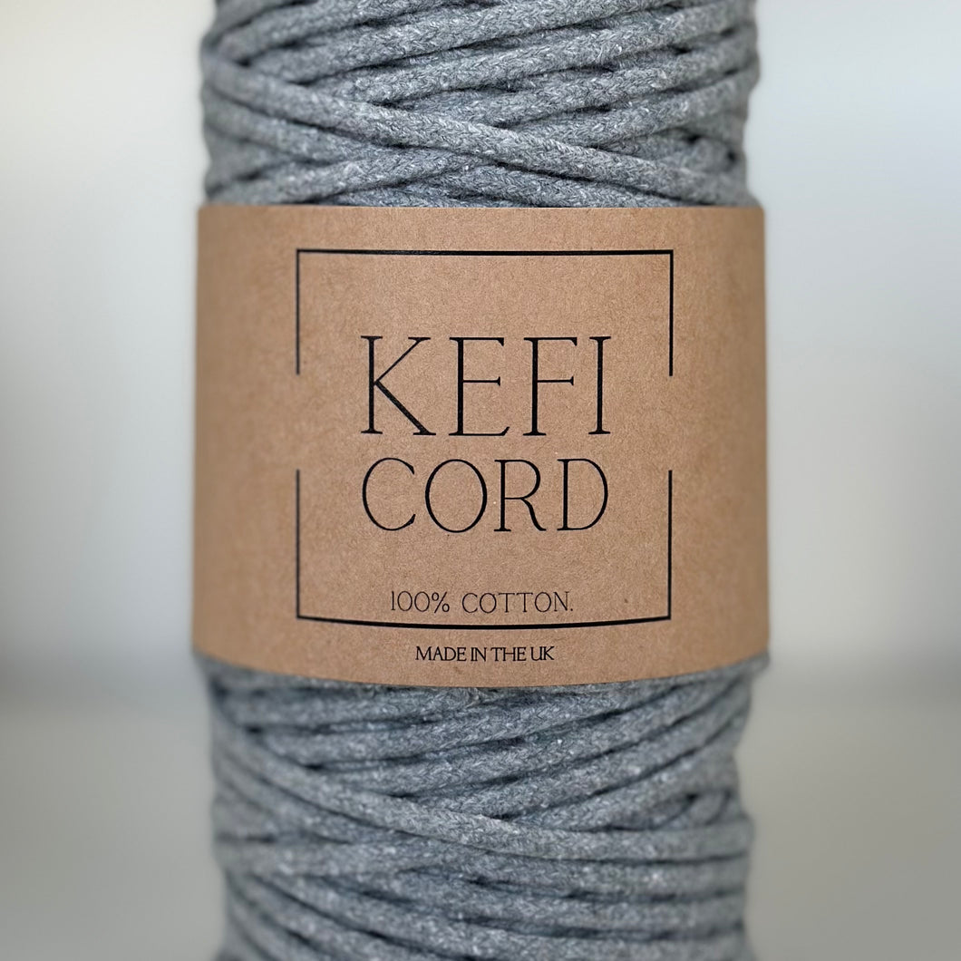 Silver Grey Braided Kefi Cord