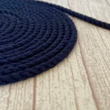 Load image into Gallery viewer, Navy Cotton Rope (per 10m)
