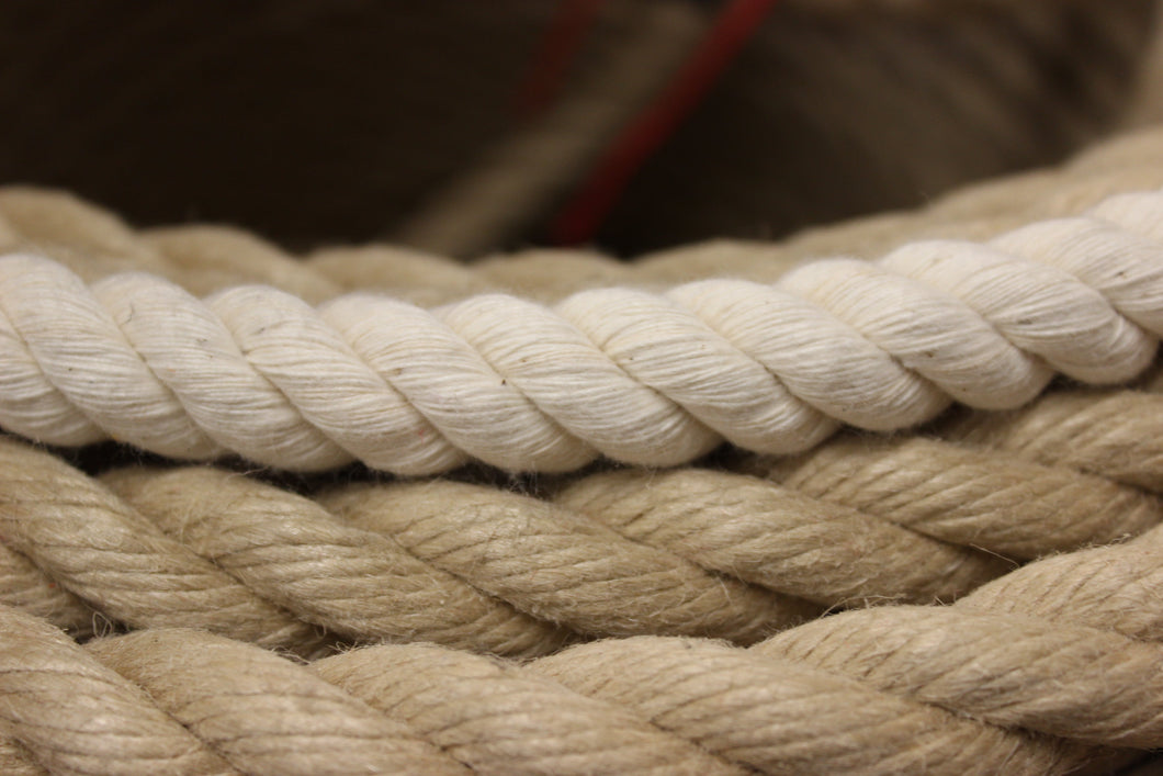 30mm Natural Cotton Rope, Sold by the m