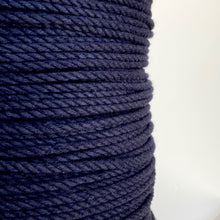 Load image into Gallery viewer, Navy Cotton Rope (per 100m)
