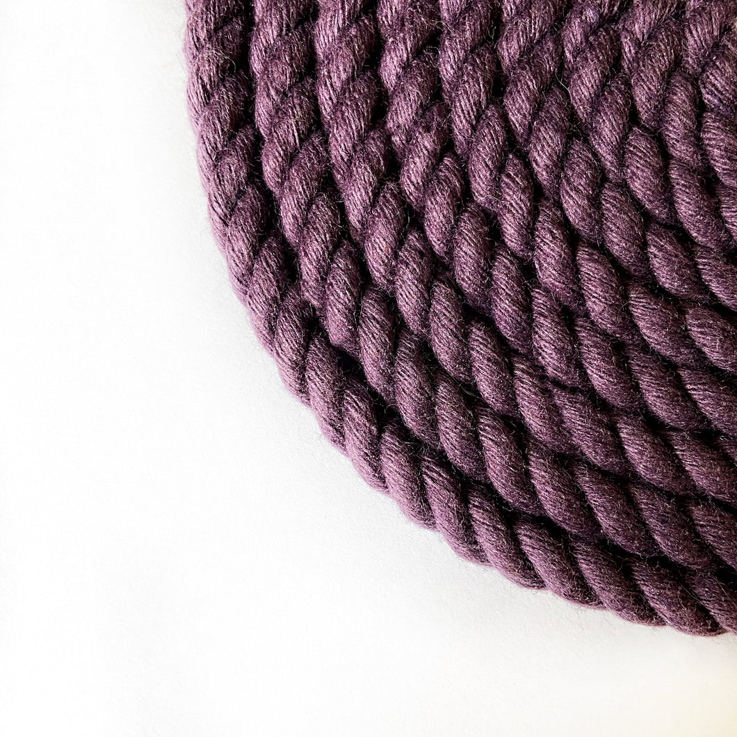 Dark Purple Cotton-Acrylic Rope (10m)