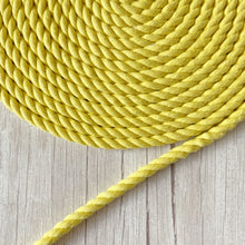 Load image into Gallery viewer, 12mm Lemon Yellow Cotton Rope (per 10m)
