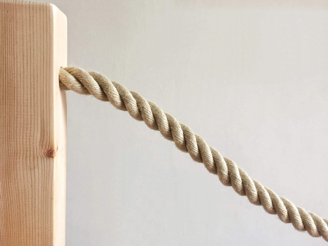 24mm polyhemp rope, synthetic decking rope, outside barrier rope, natural looking rope, easy handle rope, outdoor handrail, rope swings, garden rope